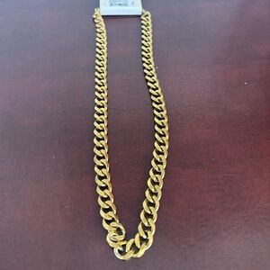 Francesca's Bold Gold Curb Chain Necklace